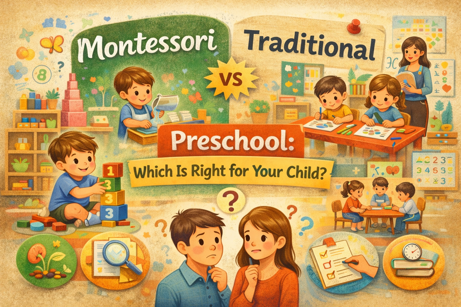 Montessori vs Traditional Preschool